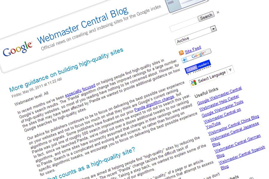 Quality Counts! Plus 500 Google Updates for 2011