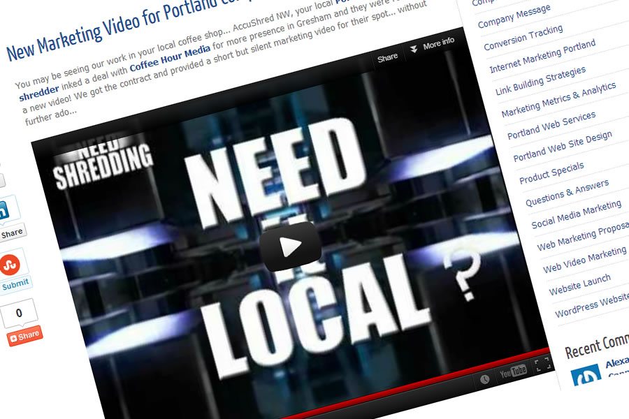 New Marketing Video for Portland Company